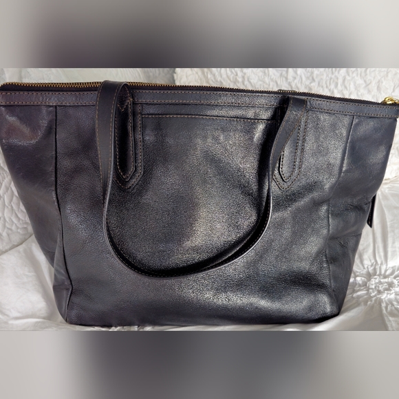 Fossil black leather shoulder bag - Picture 8 of 8
